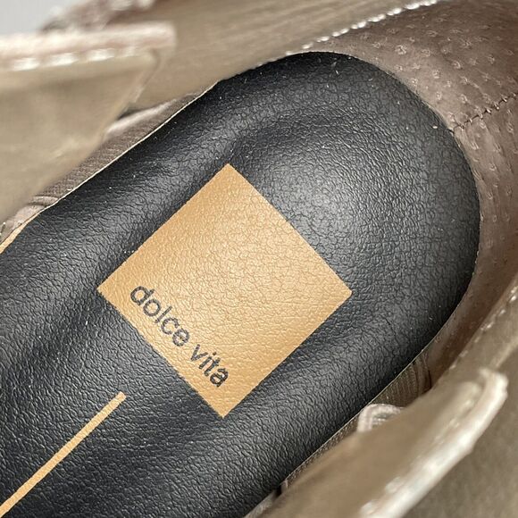 Dolce Vita DAINE Bootie Women’s Size 10M Tan Suede Step Ankle Stacked 2.5” Heel - Picture 11 of 12